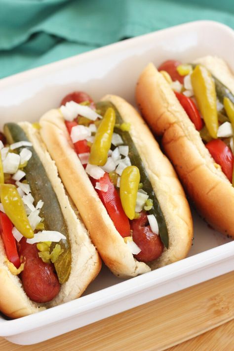 If you're craving an iconic Windy City treat, our Chicago hot dog recipe is exactly what you need! This legendary dish, piled high with all the classic toppings from tangy mustard to the essential pickle spear, is a must-try for any hot dog enthusiast. Get ready to taste the authentic flavors of Chicago right in your own kitchen with this easy and delicious recipe. Chicago Dog Recipe, Chicago Dogs, Hot Dog Recipe, Chicago Hot Dog, Dessert Pie Recipes, Chicago Dog, Frozen Dessert Recipe, Beef Hot Dogs, Hot Dog Recipes