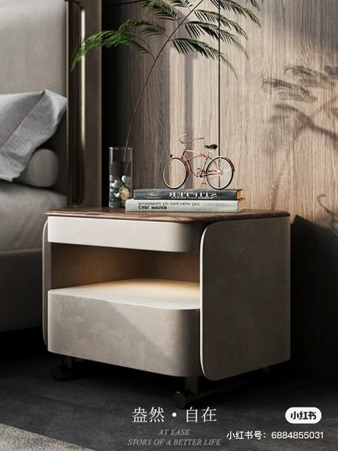 Wooden Bedside Table Design, Side Tables For Bed, Luxury Bedside Table Ideas, Bed Side Table Ideas Modern, Side Table Design Bedroom, Luxury Bed Side Table Design, Bedside Table Ideas Modern, Bed Side Table Modern, Side Tables Bedroom Modern Luxury