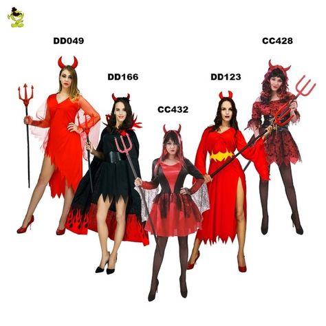 New Adult Devil Costume For Women's  Sexy Red Evil Queen Vampire Costume Halloween Party Cosplay Fancy Dress Outfits Red Devil Halloween Costume, Vampire Queen Costume, Vampire Costume Halloween, Queen Vampire, Mal Costume, Vampire Halloween Costume, Vampire Costumes, Devil Halloween, Devil Costume