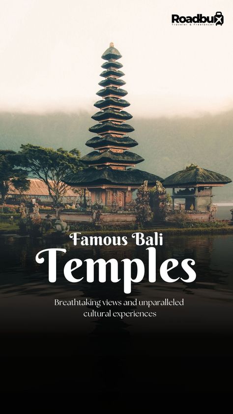 Dreaming of Bali? Dive into its rich culture and spirituality by exploring these must-visit temples! From the majestic Tanah Lot perched on a rock by the sea to the serene Uluwatu Temple with its breathtaking cliffside views, each temple offers a unique glimpse into Bali's heritage and natural beauty. Swipe through to uncover the magic of these sacred sites and plan your ultimate Balinese adventure. 🌺🕉️🌊 #BaliTemples #TravelBali #BaliBucketList #CulturalTravel #SpiritualJourney #HiddenGems #TravelInspiration Bali Temple, Bali Bucket List, Uluwatu Temple, Temple Gardens, Sacred Sites, Travel Destinations Asia, Dream Travel Destinations, Cultural Experience, Bali Travel