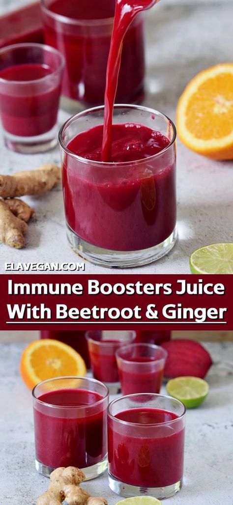 Immune Booster Juice, Booster Juice Recipes, Beetroot Juice Benefits, Beetroot Juice Recipe, Immunity Juice, Red Juice Recipe, Beet Juice Recipe, Red Juice, Beetroot Recipes