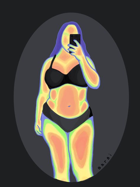 thermal body painting - procreate Body Temperature Painting, Thermal Body Painting, Thermal Art, Painting Procreate, Marker Art, Body Painting, Cartoon Art, Art Inspo, Body Art