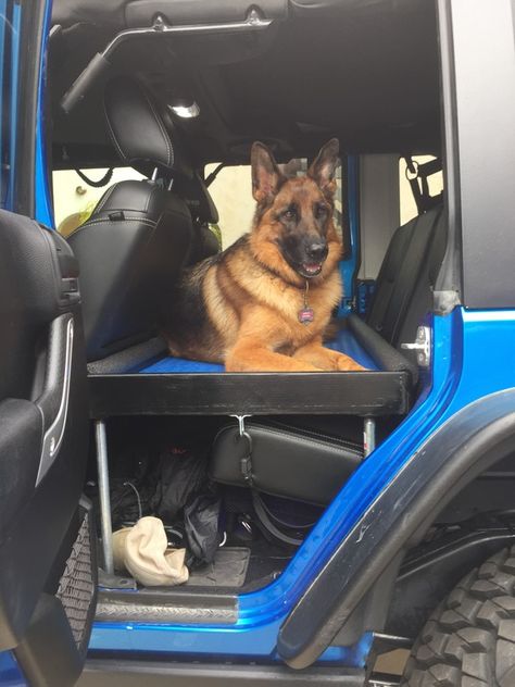 Making Your Jeep Dog Friendly Jeeps And Dogs, Jeep Wrangler Road Trip, Jeep Wrangler Accessories Cow Print, Jeep Wrangler Exterior Ideas, Jeep Wrangler Decor, Jeep Racks, Jeep Hacks, Jeep Wrangler Mods, Jeep Dogs