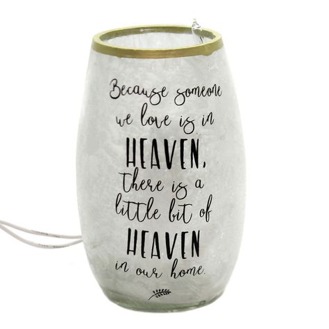 Stony Creek 5.0" Sharing Memories Pre-lit Vase Loss Loved One  -  Novelty Sculpture Lights Loss Loved One, Pisces Lover, Message Of Encouragement, Losing A Loved One, Worst Day, White Lights, Mothers Day Flowers, Kids Story Books, Gold Top