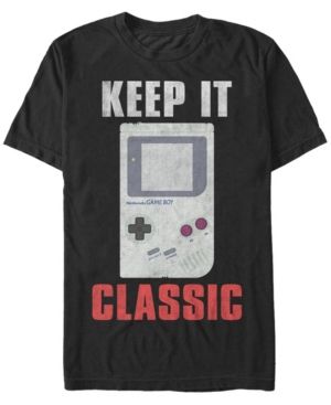 NINTENDO MEN'S GAME BOY KEEP IT CLASSIC SHORT SLEEVE T-SHIRT. #nintendo #cloth Video Game Shirt, Nintendo Classic, Pop Culture Shirts, Shirts For Boys, Gaming Shirt, Game Boy, Personalized Shirts, Boys T Shirts, Personalized T Shirts