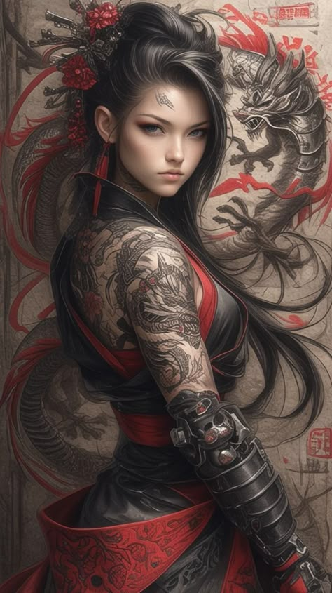 Getting A New Car, Female Samurai Art, Helloween Wallpaper, Japanese Art Samurai, Arte Pin Up, Female Samurai, Samurai Wallpaper, Geisha Art, About Cars