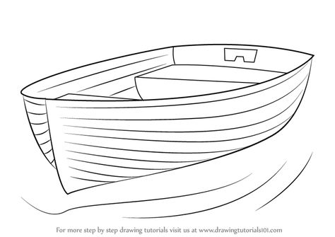 Learn How to Draw Boat at Dock (Boats and Ships) Step by Step : Drawing Tutorials Draw Boat, Boat Painting Acrylic, Sailboat Drawing, Boat Sketch, Boat Drawing, Build Your Own Boat, Diy Boat, Boat Art, Boat Painting