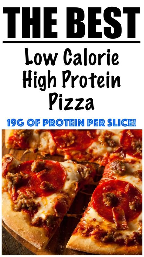 Low Calorie High Protein Pizza Recipe Low Cal High Protein Pizza, Low Cal Pizza Crust, High Protein Low Calorie Pizza, Protein Pizza Recipe, Low Calorie Pizza Recipes, Pizza Bits, High Protein Pizza, Calories Pizza, Low Calorie Pizza