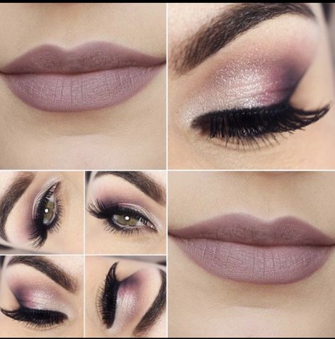 Purple Wedding Makeup, Bridal Makeup For Brown Eyes, Mauve Makeup, Rose Gold Eye Makeup, Amazing Wedding Makeup, Mauve Lipstick, Wedding Hairstyles And Makeup, Wedding Makeup Tutorial, Best Wedding Makeup