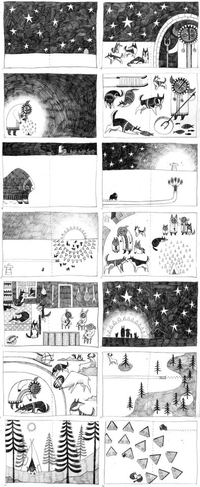 Some storyboarding for a children's book. Storyboard Picture Book, Picture Book Storyboard, Illustration Portfolio Layout, Children Illustration Book, Design Storyboard, University Presentation, Storyboard Inspiration, Portfolio Drawings, Children's Book Layout