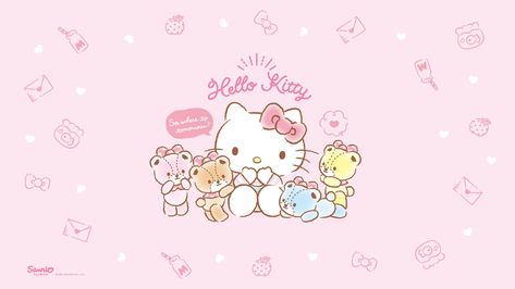 Hello Kitty Long Widget, Hello Kitty Laptop, Hello Kitty Book, Bears Cute, 3d Wallpaper Cute, Pink Wallpaper Ipad, Ios Themes, Hello Kitty Wallpaper Hd, Pink Wallpaper Hello Kitty