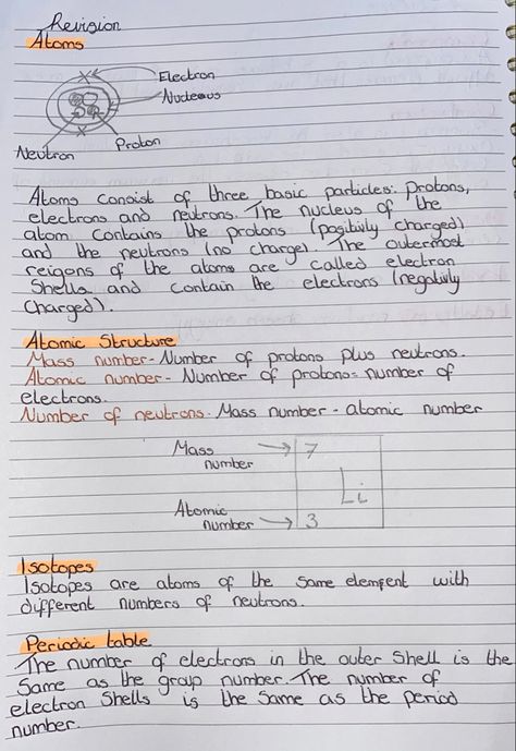 Isotopes Chemistry Notes, Chemistry Atomic Structure Notes, Chemistry Paper 1 Revision, Isotopes Chemistry, Atomic Structure Notes, Periodic Table Notes, Biology Activities High School, Chemistry Atoms, Gcse Chemistry Revision