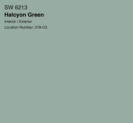 Halcyon Green Sherwin Williams, Sw Halcyon Green, Halcyon Green, Master Vision, Home Paint Colors, Zyla Colors, Light Sea Green, Paint Color Palettes, Taupe Grey