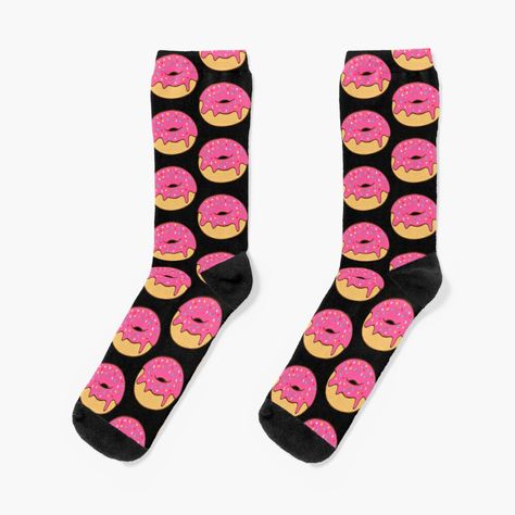 Get my art printed on awesome products. Support me at Redbubble #RBandME: https://www.redbubble.com/i/socks/You-can-t-buy-happiness-but-you-can-buy-DONUTS-by-plushism/23844510.9HZ1B?asc=u Donut Socks, Gym Design, Knit Socks, Socks For Sale, Knitting Socks, Donuts, Multi Color, Socks, For Men