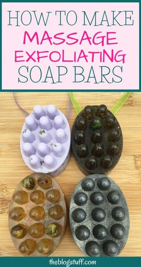 Diy Exfoliating Soap Bar, Massage Soap Bars, Massage Bar Soap, Exfoliating Soap Bar, Massage Soap, Diy Massage, Green Tea Soap, Diy Soap Bars, Massage Bar