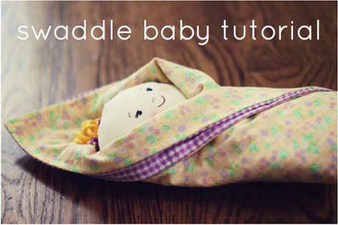 BeccaMarie Designs: Swaddle Baby Tutorial Doll Face Paint, Soft Baby Dolls, Swaddle Baby, Plushie Patterns, Operation Christmas Child, Baby Diy, Big Sis, Sewing Dolls, Doll Tutorial