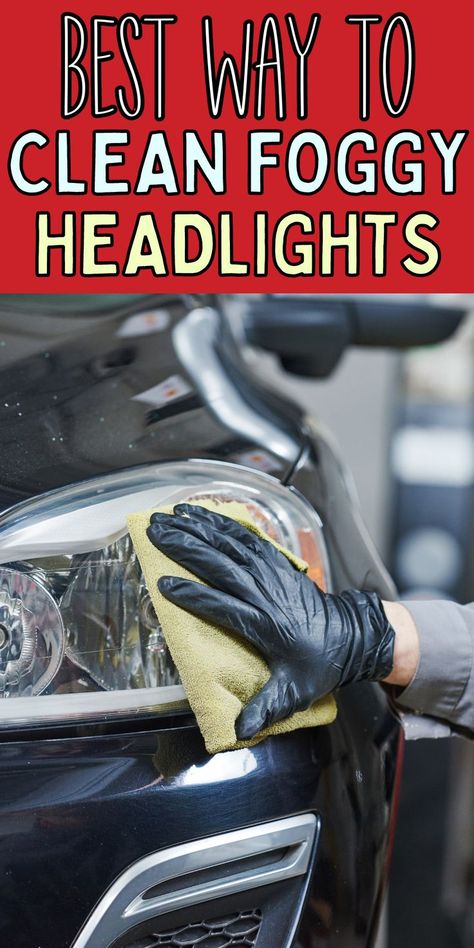 DIY headlight cleaning tricks. how to clear up foggy headlights. Headlight Cleaner Diy, Clean Foggy Headlights, Headlight Restoration Diy, Cleaning Headlights On Car, Clean Headlights, Foggy Headlights, Diy Car Cleaning, Best Headlights, Headlight Cleaner