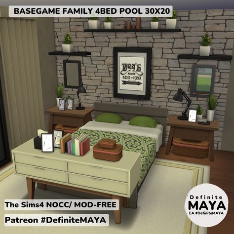 Sims 4 Base Game Bedroom Ideas, Base Game Bedroom Sims 4, Sims Base Game Bedroom, Sims Rooms Ideas Base Game, Sims 4 Living Room Ideas Base Game, Sims 4 Base Game Room Ideas, Game Bedroom Ideas, Sims 4 Bedroom Ideas, Sims4 Lookbook