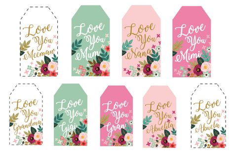 Free Printable Mother's Day Gift Tags Mothers Day Tags Free Printables, Cricut Gift Tags, Mothers Day Tags, Sewing Courses, Holiday Crafts For Kids, Paper Diy, Christmas Blankets, Gift Tags Printable, Crafts Cards