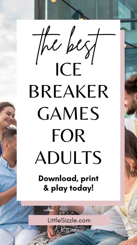 Break the ice and get your party started with our fun icebreaker games! Playing games is a great way to break the ice, get people talking and lighten the mood. These printable party starters are designed to get guests interacting and get your party going. The games are the perfect addition to any occasion; from dinner parties, work meetings to game nights. Everyone will love these fun party icebreakers and conversation starters. Click through to download and print yours today! Easy Icebreaker Games, Birthday Ice Breaker Games, Dinner Party Ice Breakers, I’ve Breaker Games For Adults, Dinner Party Ice Breaker Games, Birthday Party Ice Breaker Games, Couples Ice Breaker Games, Ladies Night Ice Breaker Games, Ice Breaker For Work Meeting