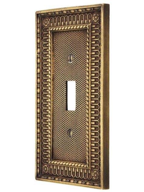 Equestrian Library, Fern Valley, Brass Light Switch, Boston House, Age Gracefully, Basement Renovations, Antique Hardware, Light Switch Plate Cover, Flipping Houses