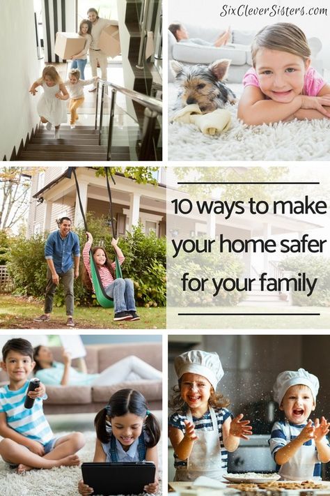 Ways to Keep Your Home Safe | Home Safety | Kid Safety | Home Protection | Keep your home a safe place for your family. Go to SixCleverSisters.com to read about the 10 ways YOU can make your home safe! Healthy Food Ideas, Eat Healthy Food, Home Security Camera Systems, Kids Safety, Security Cam, Best Home Security, Wireless Home Security Systems, Wireless Home Security, Home Protection