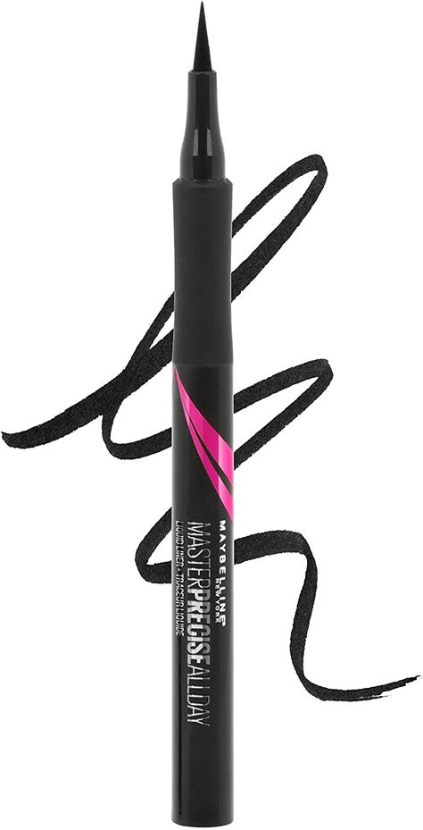 Maybelline New York, Eye Makeup Eyeliner, Eyestudio Master Precise All Day Liquid, Black, 1 ml : Amazon.ca: Beauty & Personal Care Liquid Eyeliner Makeup, Maybelline Eyeliner, Brown Liquid Eyeliner, Felt Tip Eyeliner, Blackest Black, Chill Room, Maybelline Makeup, Waterproof Liquid Eyeliner, Brown Eyeliner