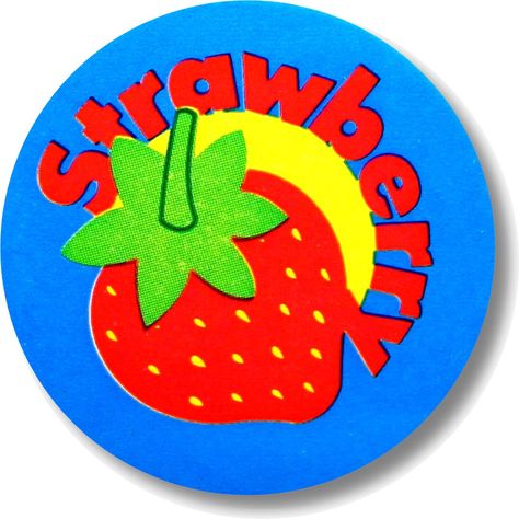 Pin Maker, Scratch And Sniff Stickers, Lego Logo, Y2k Stickers, Strawberry Scent, Scratch And Sniff, Pin Ideas, Pin Design, Pin Button