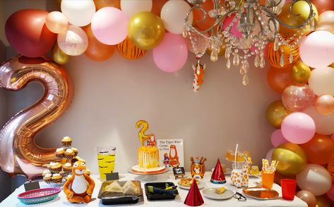 Tiger Who Came To Tea Party, Tiger Who Came To Tea, Tea Party Theme, The Tiger, 2nd Birthday, Tea Party, Birthday Party, Ceiling Lights, Tea