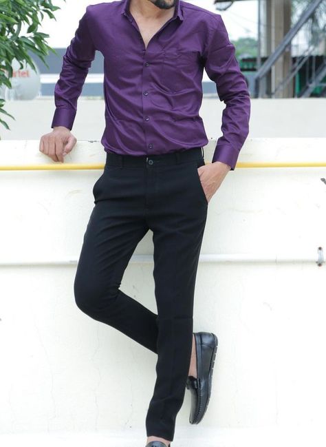 Purple Outfits Men Formal, Purple Shirt Outfit Men Formal, Purple Shirt Outfit, Purple Shirt Outfits, Formal Dress For Men, Purple Formal Dress, Formal Dresses For Men, Shirt Outfit Men, Formal Men