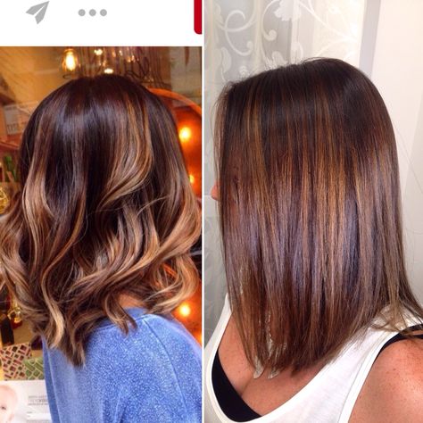 Fall Hair Color For Brunettes Balayage Caramel Chocolate Brown Straight, Brown Hair With Caramel, Brown Hair With Caramel Highlights, Brunette Hair With Highlights, Gorgeous Hair Color, Caramel Highlights, Brown Hair Balayage, Hair Affair, Hair Color Highlights