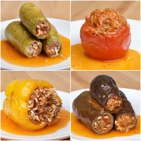 Middle Eastern Recipes Arabic Food, Arabisk Mad, Stuffed Vegetables, Middle East Food, Middle East Recipes, Armenian Recipes, Middle Eastern Dishes, Egyptian Food, Eastern Cuisine