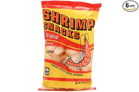 Amazon.com: Shrimp Snacks (Orignal Flavor) - 2.5oz (Pack of 6) : Grocery & Gourmet Food Shrimp Chips, Shrimp Snacks, Peanut Snack, Corn Nut, Sweet Cow, Breakfast Quick, Asian Grocery Store, Crispy Chips, Crispy Shrimp