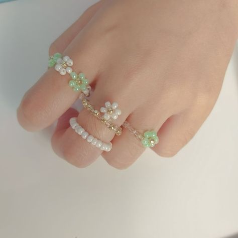 Set 4 pcs Cincin Manik / Beads Ring Soft Korea Style, cincin korea, cincin, #cincinmanik klik kunjungi shopee Cincin Aesthetic Korea, Cincin Korea Style, Cincin Manik Korea, Kalung Manik Aesthetic, Cincin Manik Manik, Cincin Beads, Gelang Korea, Cincin Manik Aesthetic, Eagle Sketch