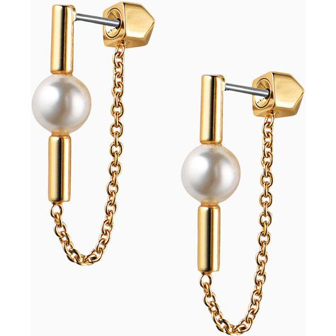 Stella & Dot Sophie Earrings ($34) ❤ liked on Polyvore featuring jewelry, earrings, stella dot jewellery, pearl earrings, polish jewelry, earring jewelry and pearl jewellery Polyvore Jewelry, Modern Pearl Jewelry Design, Jewelry Store Design, Art Jewelry Design, Pearl Jewels, Stella And Dot, Modern Earrings, Simple Jewelry, Accessories Earrings