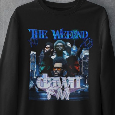 Weeknd Dawn Fm, The Weeknd Hoodie, The Weeknd T Shirt, Weeknd Merch, The Weeknd Merch, Dawn Fm, The Weeknd Poster, Thrifted Outfits, Roblox Shirt