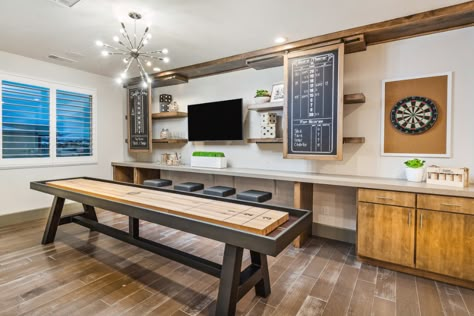 Industrial Style Game Room, Formal Game Room, Family Games Room, Living Room Game Room Combo, Ultimate Game Room, Kids Rec Room, Family Game Room Ideas, Basement Gameroom, Upstairs Loft Ideas