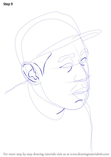 How to Draw Tyler, The Creator (Celebrities) Step by Step Portrait Reference Celebrity, How To Draw Celebrities Step By Step, Tyler The Creator Outline, Drawing Tyler The Creator, How To Draw Tyler The Creator, Tyler The Creator Sketch, Tyler Drawing, Tyler The Creator Drawing, Tyler The Creator Art