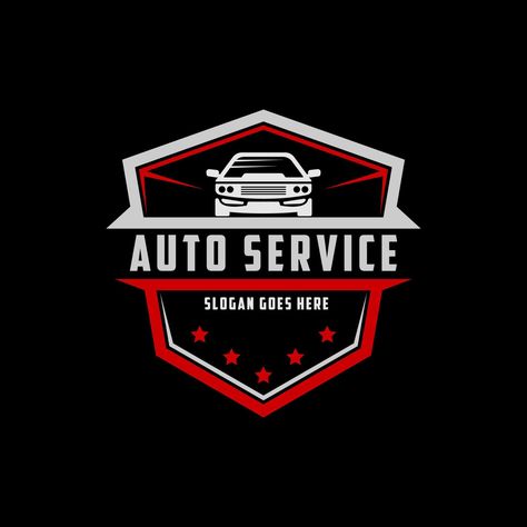 Car Shop Garage, Spare Parts Logo, Logo Shield, Shop Garage, Service Logo, Car Shop, Premium Vector, Spare Parts, Garage