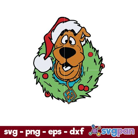 Scooby Doo Christmas, T Shirt Bag, Cute Poster, Svg Christmas, Scrapbooking Projects, Christmas Svg, Download File, Scooby Doo, Pillowcase