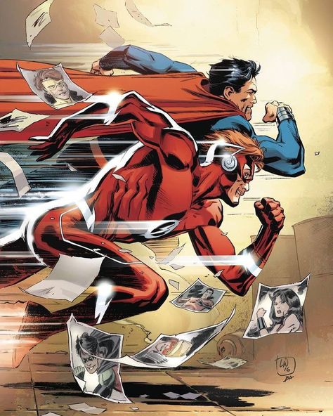 Wally West vs Superman | Who wins this one? | #flash #superman Flash Vs, Superman Gifts, Flash Comics, Wally West, Teen Titan, Kid Flash, Univers Dc, Dc Collectibles, Arte Dc Comics