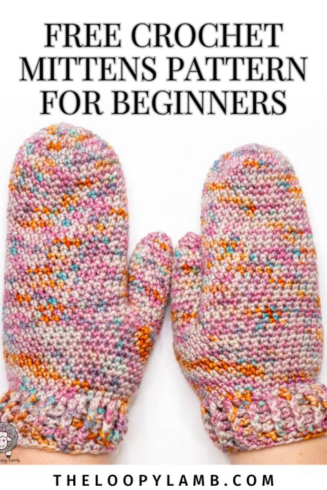 Make cozy, beginner-friendly crochet mitts with the One Hank Wonder crochet mittens free pattern! These easy mittens are designed to work up quickly with one skein of worsted weight yarn. The one piece crochet mittens design is ideal for beginners, with clear instructions to adjust sizing for a custom fit. Whether you’re crafting for gifts, markets, or just for fun, this crochet mittens pattern is a must-try. Click through to view the free pattern and start today! Crochet Mittens Worsted Weight Yarn, Crochet Ladies Mittens Free Pattern, Free Crochet Fingerless Mittens Patterns, One Piece Crochet Mittens, Beginner Crochet Mittens, Easy Knit Mittens For Beginners, Crochet Pattern Mittens, Crochet Adult Mittens Free Pattern, Beginner Crochet Mittens Free Pattern