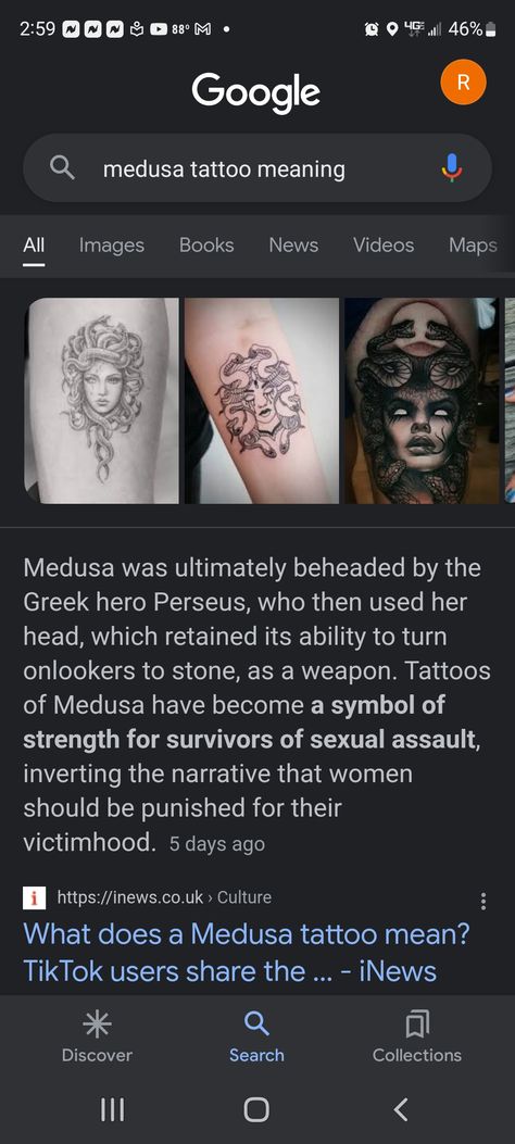 Trippy Meaningful Tattoos, Meaningful Cool Tattoos, Medusa Meaning Tattoos, Meaning Behind Medusa Tattoo, Greek Mythology Tattoos Meaning, Meaning Of Medusa Tattoo, Medusa Quote Tattoo, Medusa Tattoo Meaning For Women, Madussa Tattoo Design Meaning