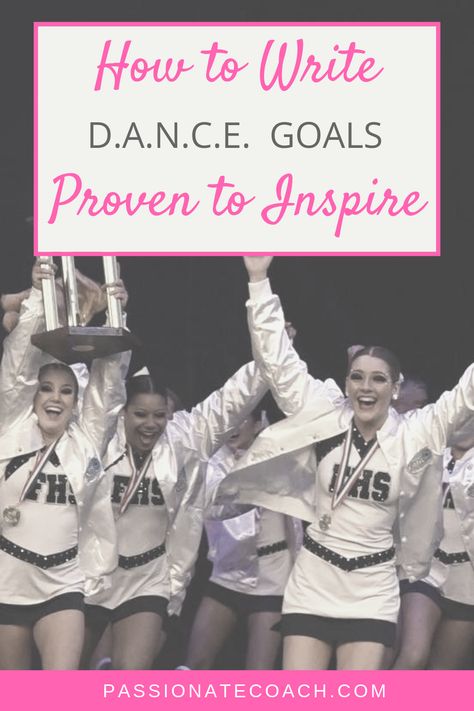 Dancers and dance teams are unique, and so it our goal setting! Rather than SMART goals, set goals specific to high school and college dance teams. Click to learn more about how and why you should set these goals for your team! Great dance coach tips inside.  #dance #dancers #dancetips #danceproblems Team Building For Dance Team, Dancer Goals List, Dancer Goals, Dance Team Tryouts, Social Officer Tryout Board Drill Team, Dance Team Formations, 20 Person Cheer Formation, Dance Intensive, Dance Conditioning