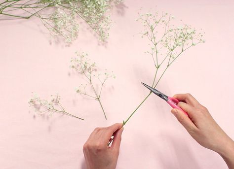 Baby Breath Flower Crown, Gypsophila Bouquet, Hair Bow Organizer, Daisy Birthday, Baby Flower Crown, Floral Crown Wedding, Diy Flower Crown, Princess Party Favors, Headpiece Diy