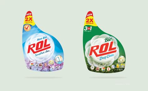 Rol Liquid Detergent label – Packaging Of The World Detergent Product, Label Packaging, Liquid Detergent, Creative Packaging Design, Deep Cleaning, Packaging Design, Branding Design, Packaging, The World