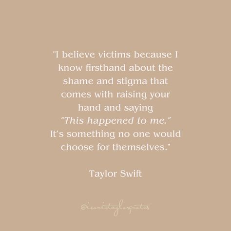 Did you know that a man is 230x more likely to be SA’d than falsely accused? Did you know that false allegations make up 0.62% of all R cases. BELIEVE VICTIMS!!! There is nothing to gain from speaking your truth other than the 1% chance of JUSTICE 🫶🏻 ••• #taylorswift #taylorswiftneedsahug #taylorswiftquotes #taylorswiftquote #taylorswifttrial #believewomen #believevictims #sa #theerastour #theerastourtaylorswift Sa Victim, False Allegations, Speaking Your Truth, Falsely Accused, Taylor Swift Quotes, Believe In You, Knowing You, A Man, Did You Know