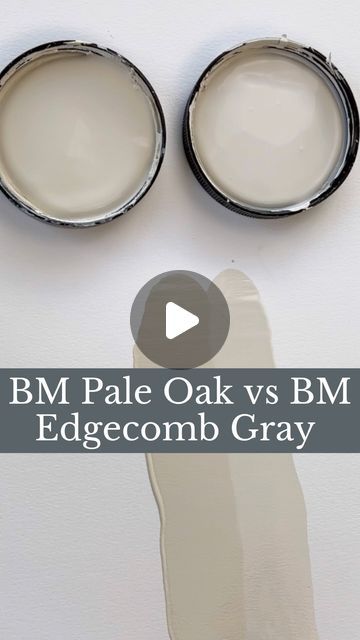 Loralee AhMu on Instagram: "When it comes to the best Benjamin Moore Greige paint colors, my top picks always include Pale Oak and Edgecomb Gray. These soft neutrals seamlessly complement a variety of colors making them versatile choice for your space. PALE OAK Pale Oak leans more beige. So it would be considered a warm gray. It’s perfect for spaces lacking natural light. It pairs well with BM Chantilly Lace, BM Wrought Iron, and for a pop of color try BM Dinner Party. EDGECOMB GRAY On the other hand, Edgecomb Gray has more gray undertones and does best in well-lit areas. It’s a great color for both north and south facing rooms. Pair it with BM Boothbay Gray, BM White Heron, BM Pashima, and BM Dove Wing. Have you used Pale Oak or Edgecomb Gray in your homes? I’d love to know. ♥️Follo Pale Oak And Sea Salt, Chantilly Lace And Pale Oak, Pale Oak Benjamin Moore Trim, Fossil Benjamin Moore, Bm White Heron, Benjamin Moore Greige Colors, Pale Oak Coordinating Colors, Bm Dove Wing, Pale Oak Paint Color