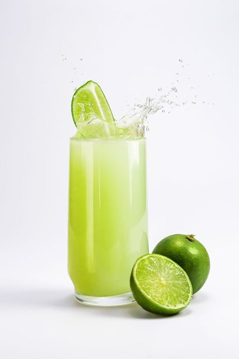 Lime juice Lime Lemonade, Lemon Detox, Low Carb Diets, Smoothie Diet Plans, Lemon Tea, Detox Juice, Glass Straws, Fresh Juice, Limes