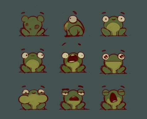 Little Frog Drawing, Frog Illustration, Frog Tattoos, Frog Drawing, Frog Art, Character Poses, Cute Frogs, Eyes Makeup, Cute Creatures